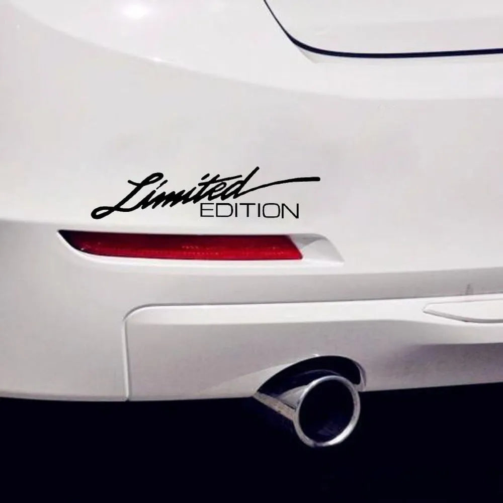 Reflective British bumper sticker on car, showing Black, White and Colourful options.