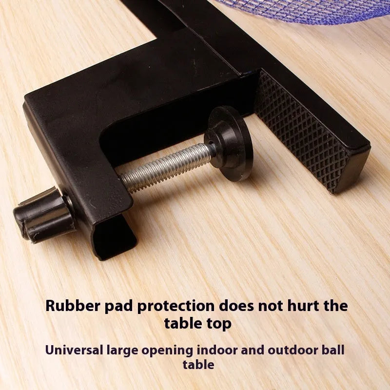 Universal large clip table tennis net post set for indoor tables