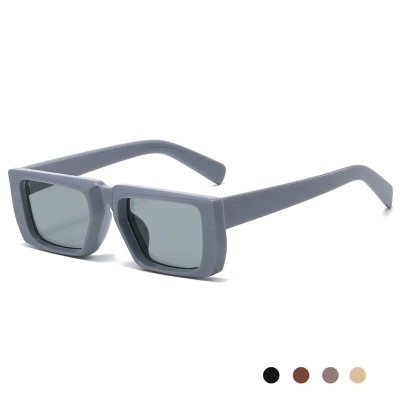 Special-shaped sunglasses with UV400 protection in multiple colour options including black, blue, green and transparent frames