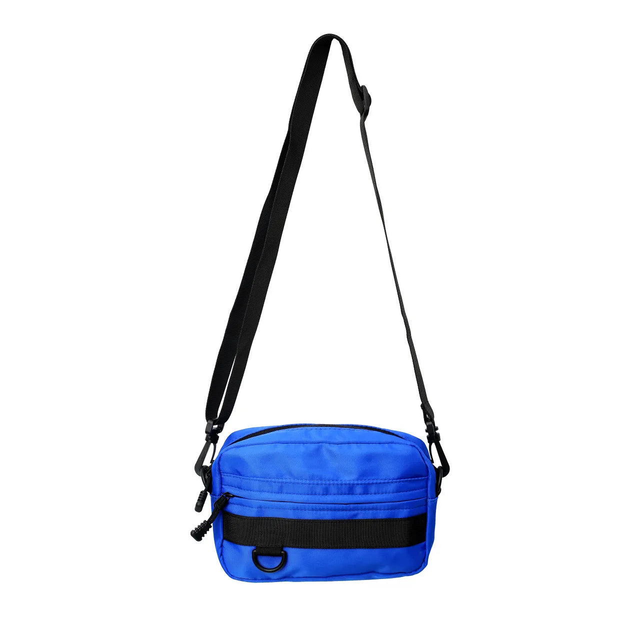Men's street style crossbody messenger bag in solid colour with 22cm dimensions