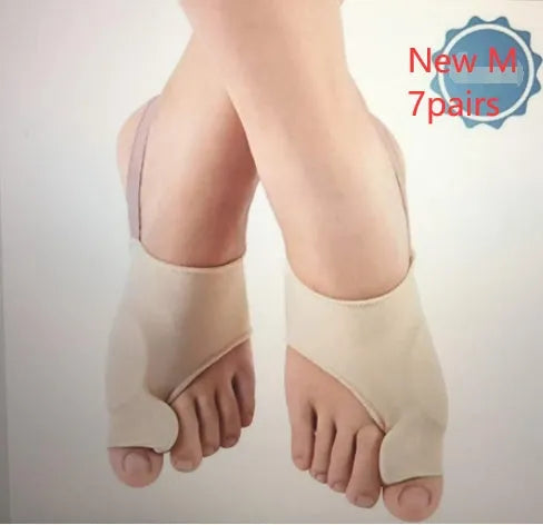 Corrective bunion socks with silicone gel pad and toe separator in three sizes