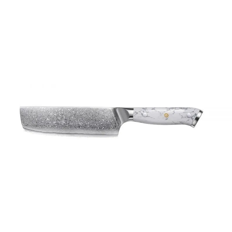 Damascus chef's knife with 21cm VG10 steel blade and modern handle