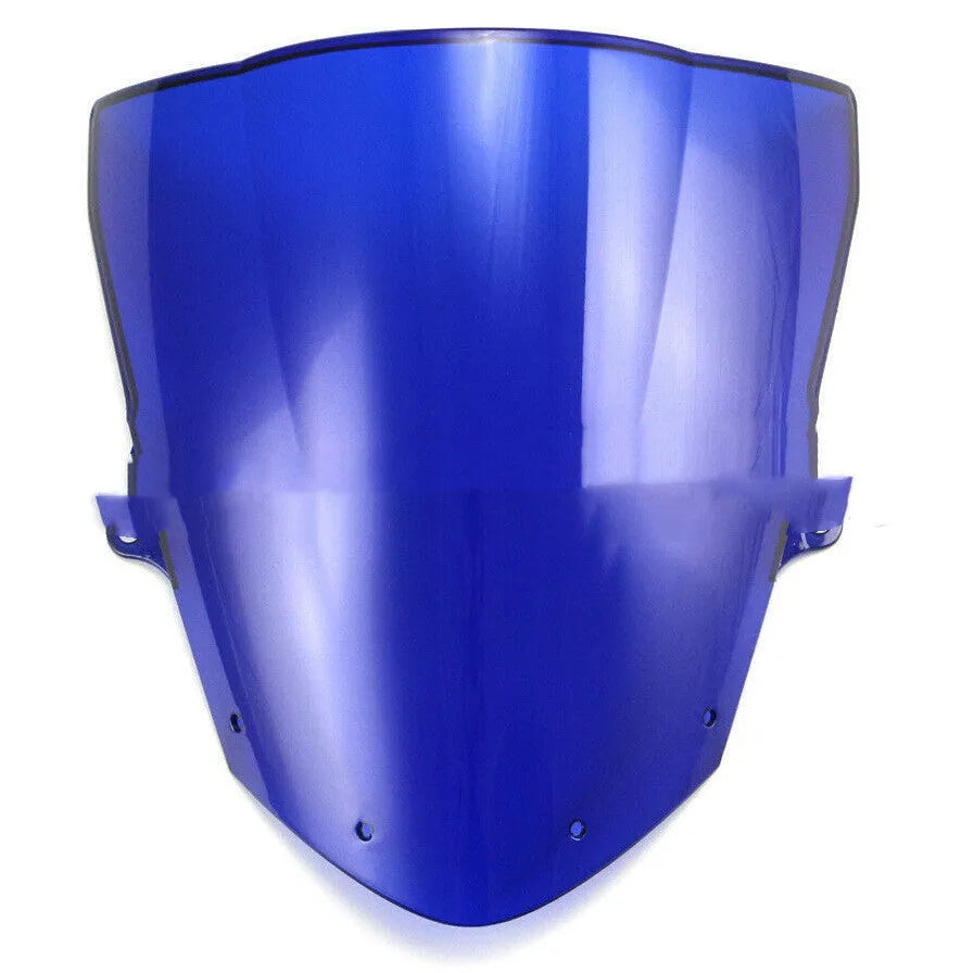 Motorcycle windscreen for Kawasaki ZX-6R and ZX-10R in blue or brown colour