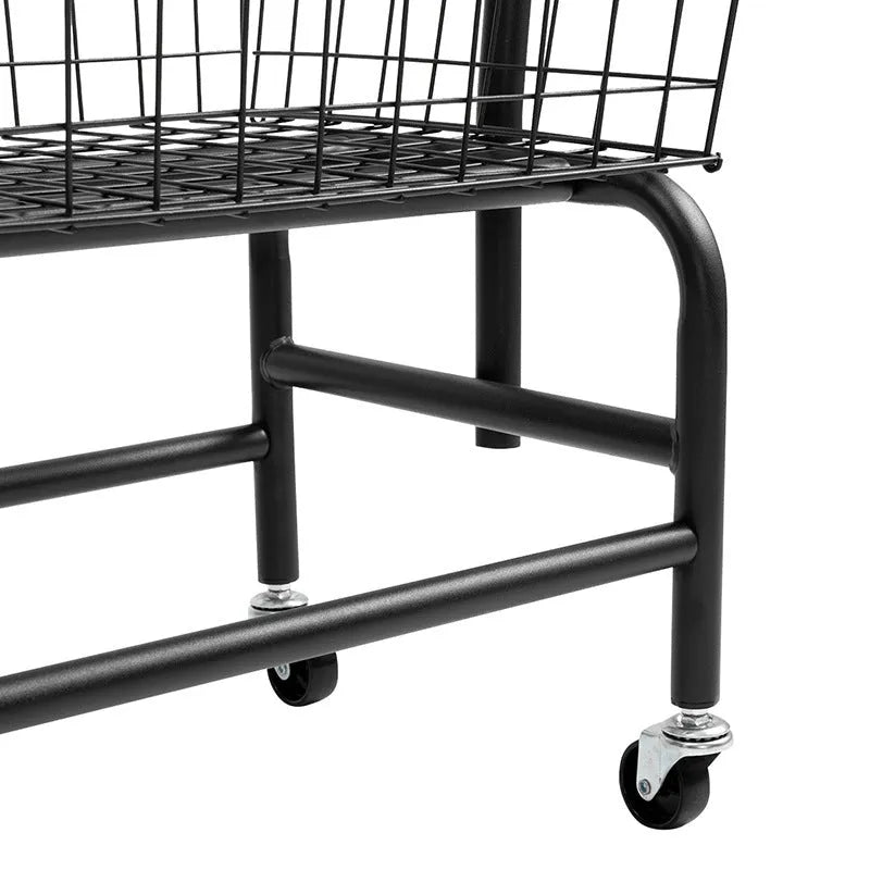 Iron pulley clothes hanger with single moving rod for wardrobe storage in white or black colour
