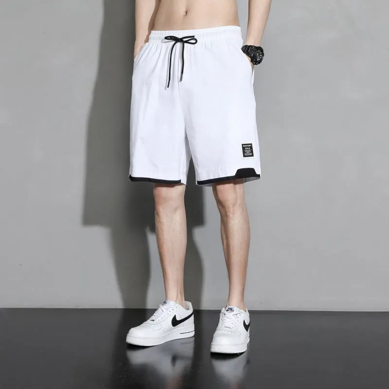 Cotton shorts for boys in black, khaki or white colours with mid waist design and extended sizing options
