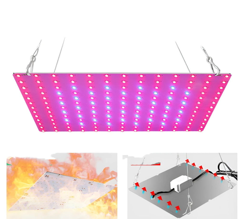 D-section bare board LED plant growth light with aluminium shell and 81 beads for indoor gardening