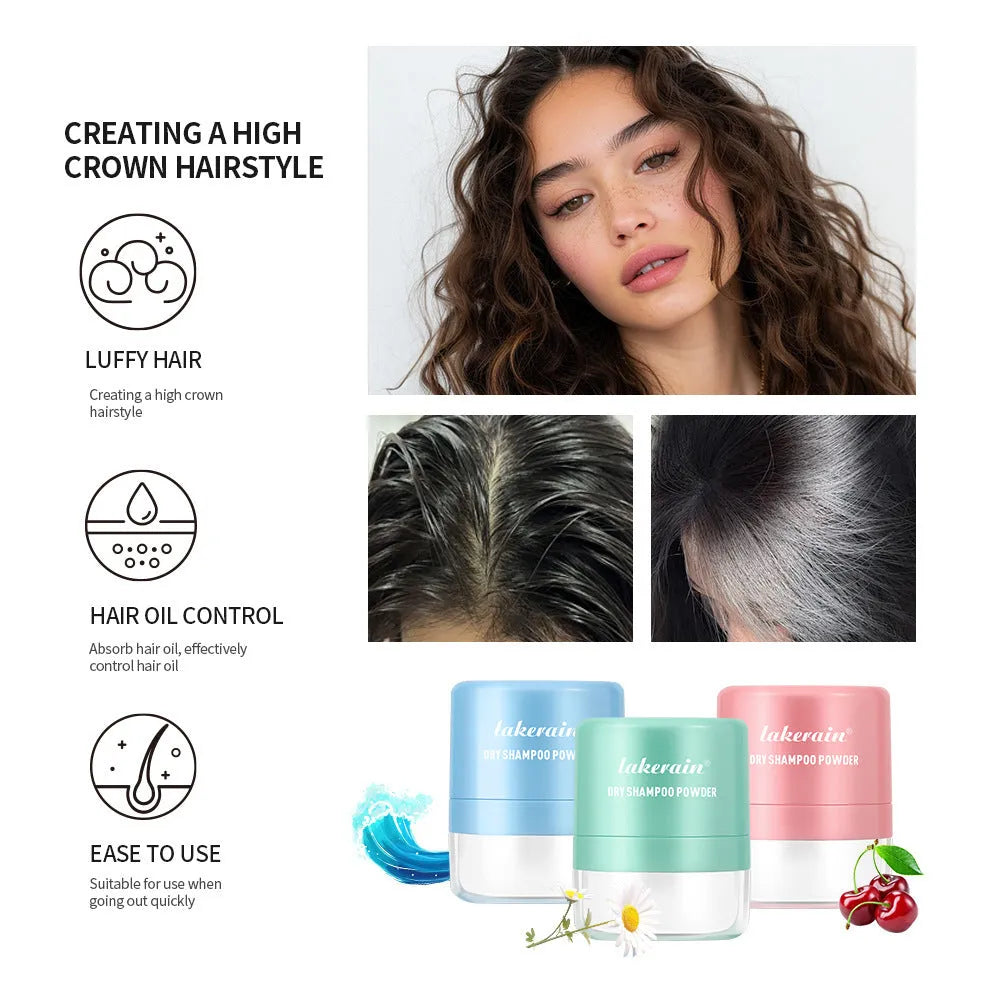 Single-use 5g dry hair powder sachet and disposable sponge headband for bangs refresh.