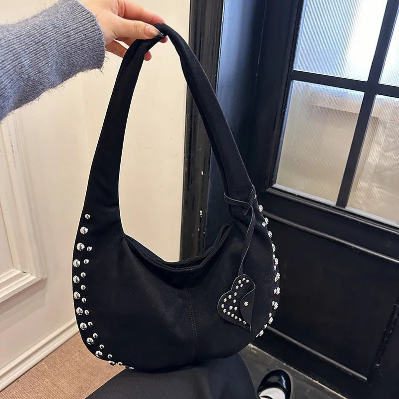 Women's soft plush strapless tote handbag in European and American retro style