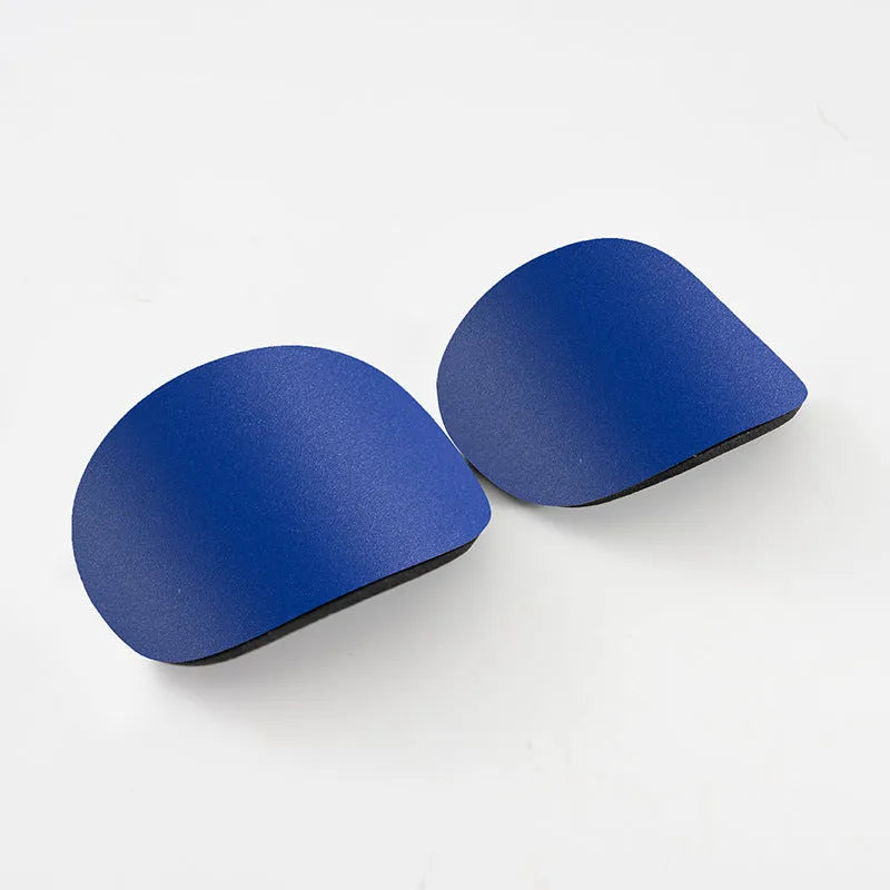 PU mini shin guards for football and sports protection in black, white, red and blue colours