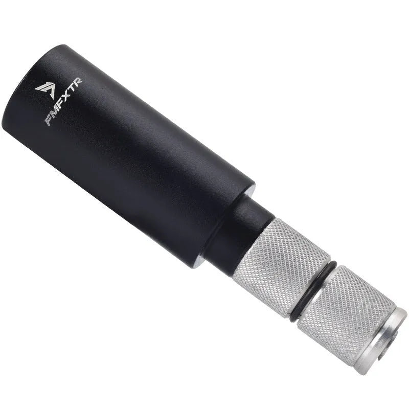 Aluminium alloy bicycle handlebar extension rod with folding mechanism and included handlebars