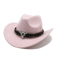 Western-style cowboy hat with bell crown in multiple colour options including army green, brown, and black
