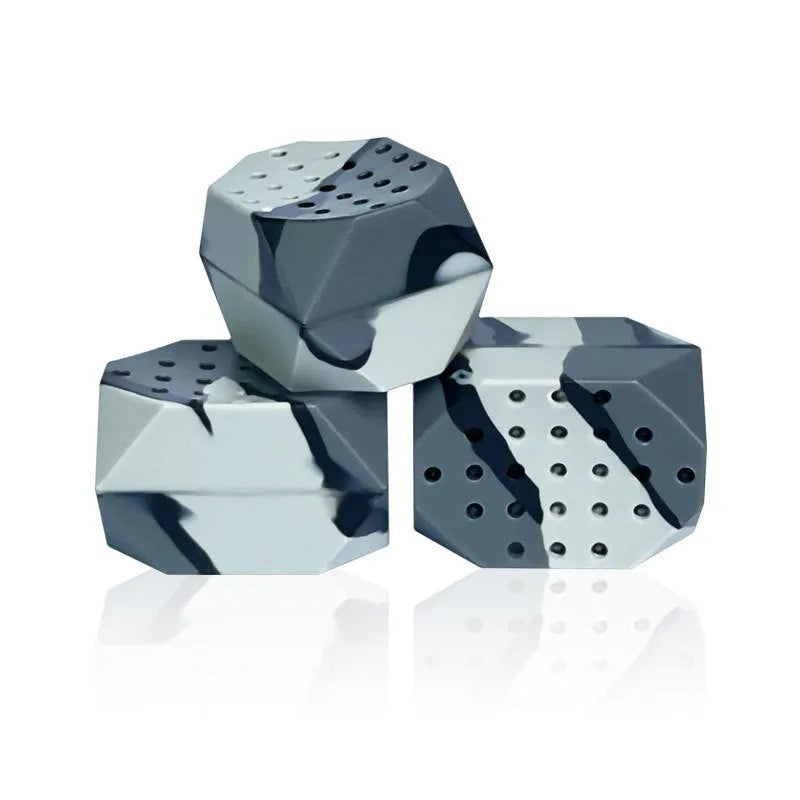 Camouflage silicone jawline trainer balls for facial muscle exercise