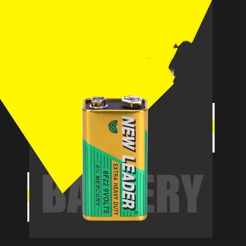 A single Xinlida brand 9V alkaline battery, 6F22 style, for wireless microphones and walkie-talkies.