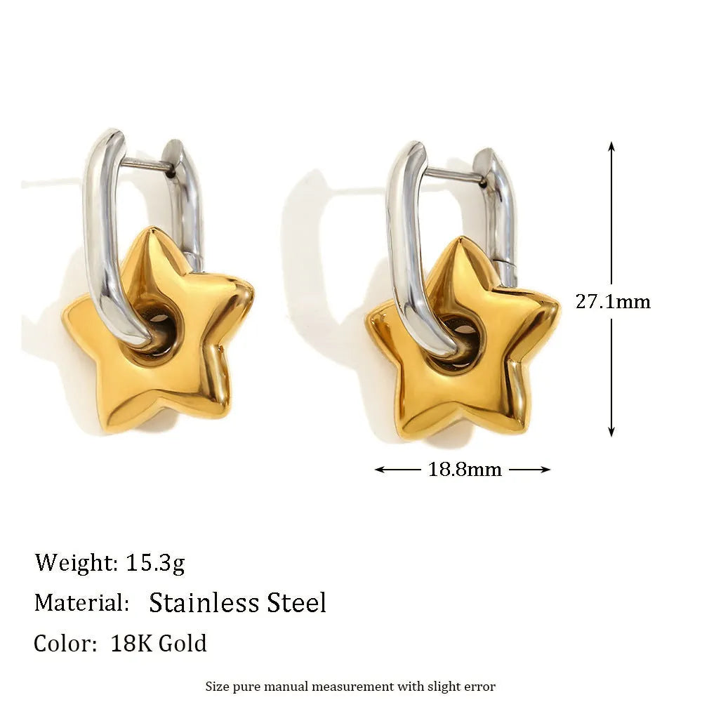 Gold colour jewellery set with geometry round ring design including earrings, necklace, and bracelet