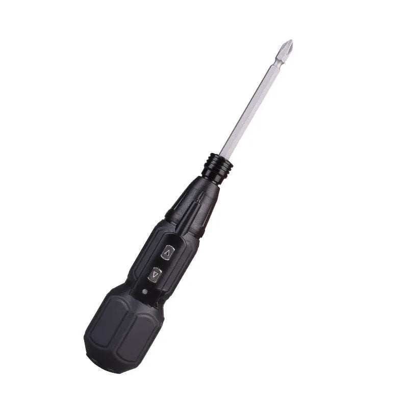 Alloy steel straight handle electric screwdriver with 36V lithium battery in black or blue colour.