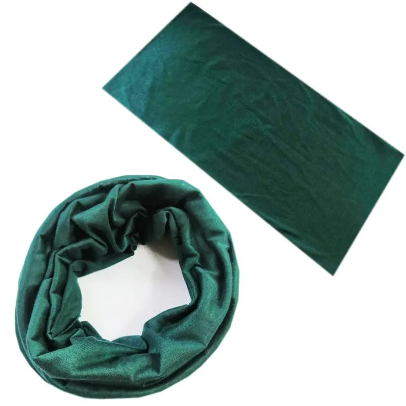 Seamless polyester headscarf for outdoor sports in multiple colour options