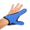 Two finger fishing glove for lure fishing with microfiber palm and diving cloth back in camouflage colour