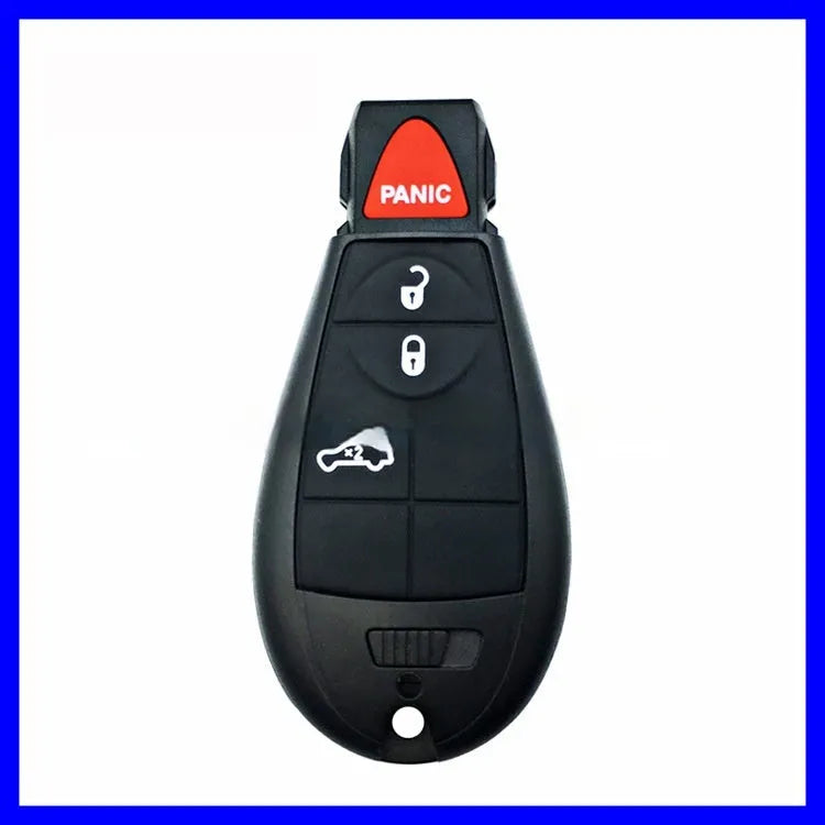 Dodge Chrysler smart key replacement shell in ABS plastic and brass for 85x42x15mm remote fob