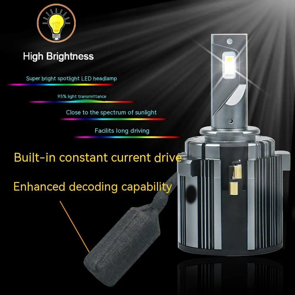 VW Golf 7 LED low beam headlight bulb with aviation aluminium alloy housing