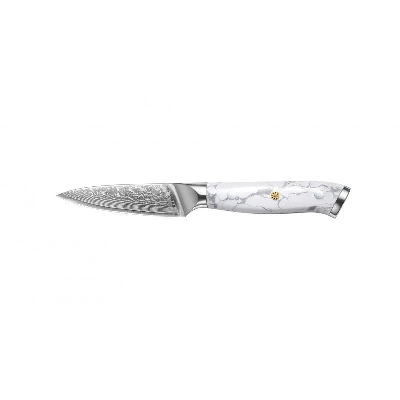 Damascus chef's knife with 21cm VG10 steel blade and modern handle