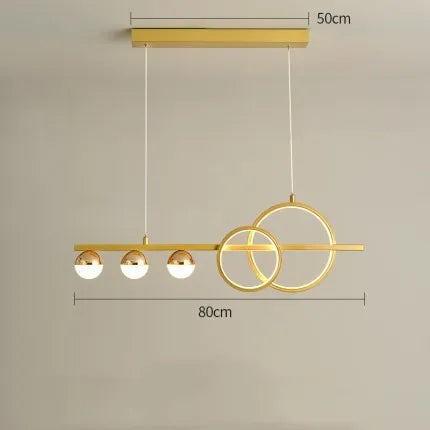 Rectangular aluminium ceiling light in Nordic design with remote control, available in black or gold finish