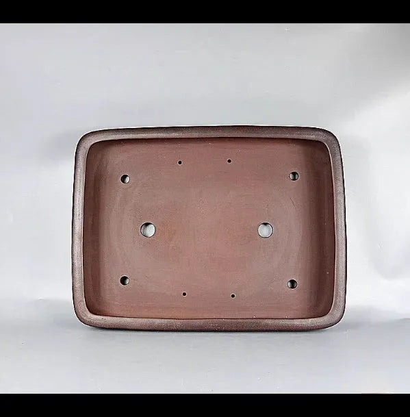 Handmade rectangular antique purple clay flower pot measuring 60x44cm
