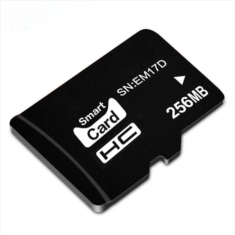 TF series 256MB memory card with 11x15mm dimensions for portable audio-visual devices