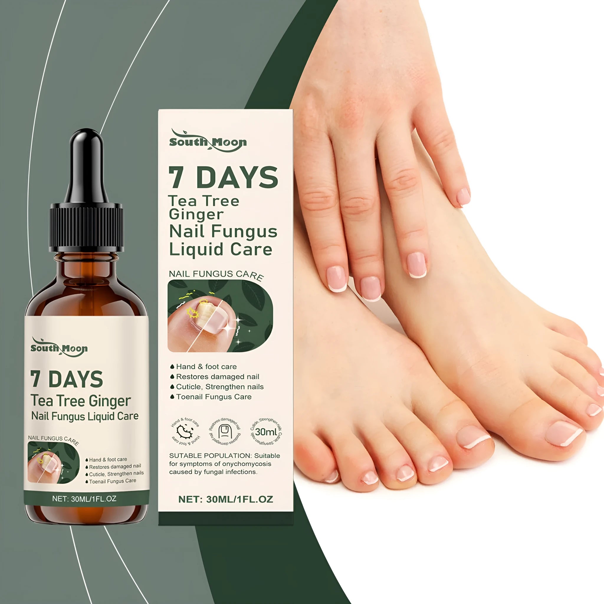 30ml nail care solution bottle for mild brightening and nourishing daily treatment