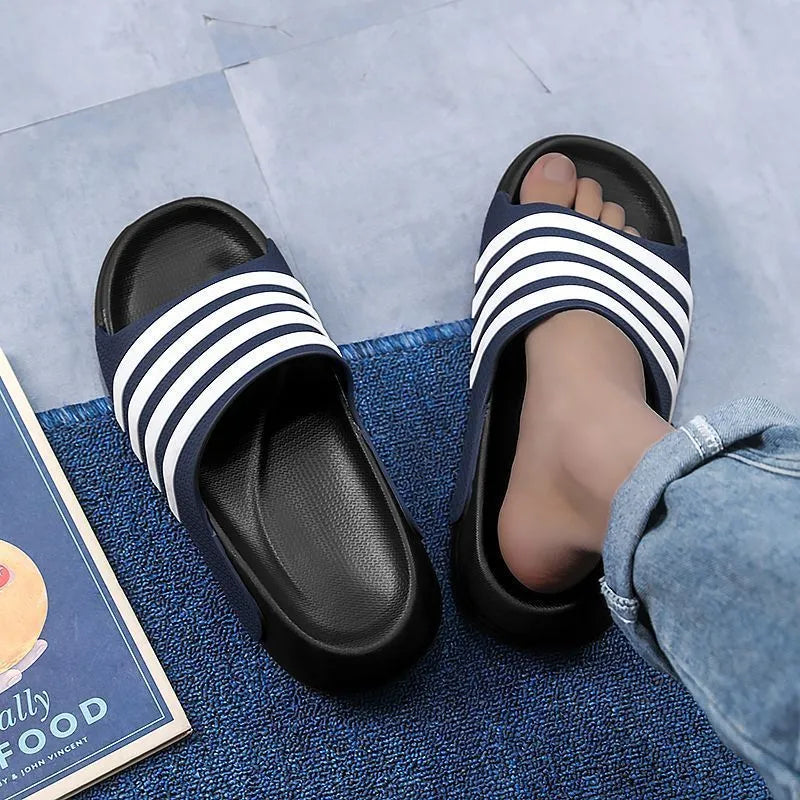 Casual outdoor slippers with PVC upper and EVA sole in multiple colour options