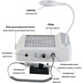 White nail polishing machine with vacuum cleaner and four-in-one grinder head