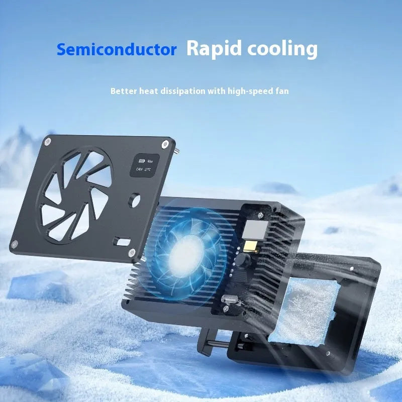 Black aluminium PC cooling radiator with power cord, measuring 89mm long