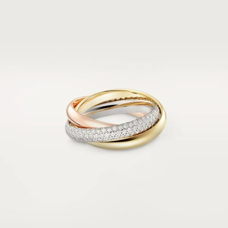 Silver couple rings with diamond designs in multiple colour combinations and geometric shapes