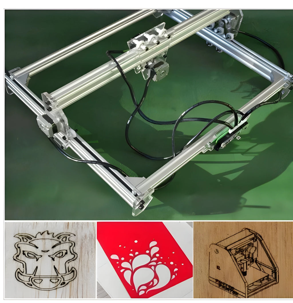 3000mw miniature laser engraving machine with 400x300mm bottom plate for marking and lettering