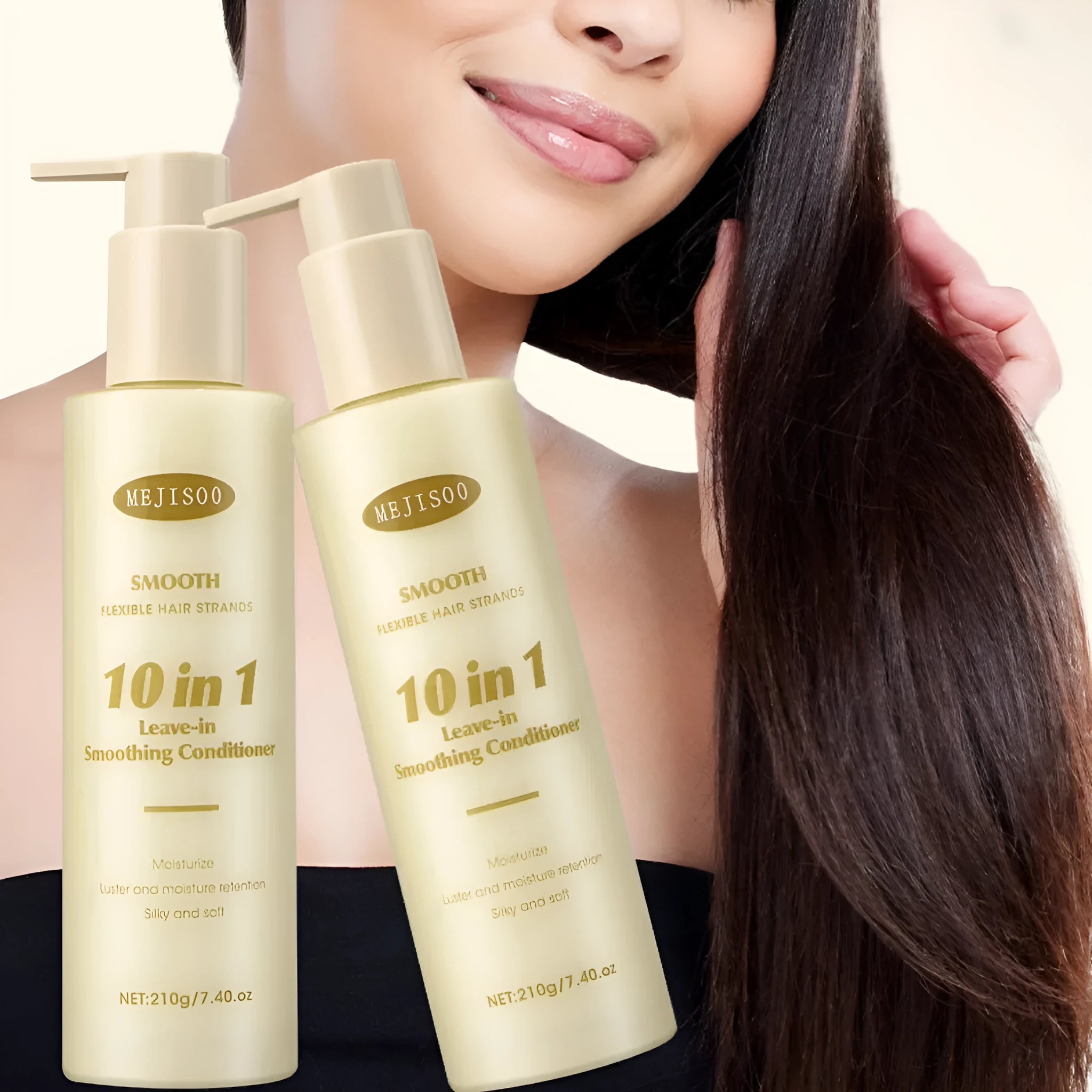 Wash-free soft 10-in-1 hair conditioner bottle, 210g disposable format for moisturising and nourishing hair