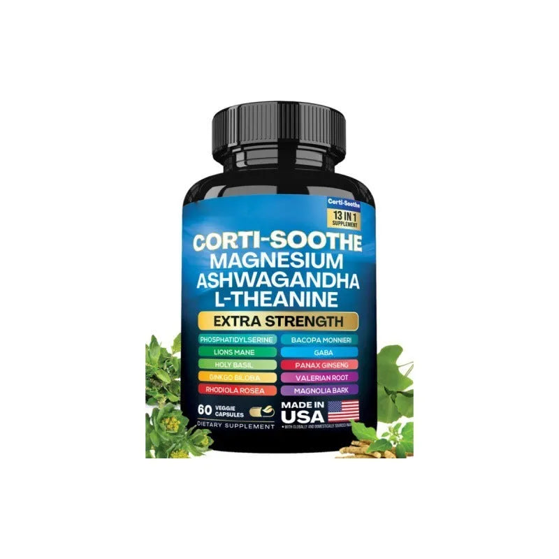 Bottle of South African Drunken Eggplant magnesium capsules showing 60 count