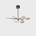 Nordic iron LED chandelier with acrylic details for dining room ceiling lighting