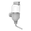 Blue small animal cage water bottle with rotatable nozzle and metal clip for rabbits and guinea pigs.