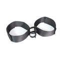 Black knitted belt strap for women's toy tools and harness-compatible adult products
