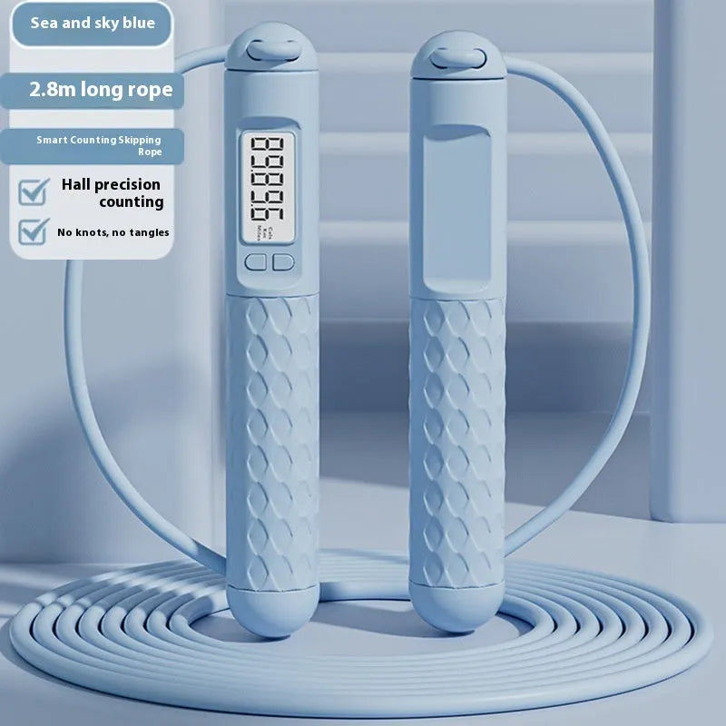Skipping rope with ball bearings and ABS handles in multiple cord colour options for fitness training