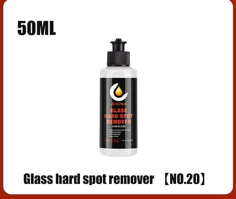 Glass oil film remover cleaning cream in 50ml, 100ml, and 200ml plastic containers for car windows