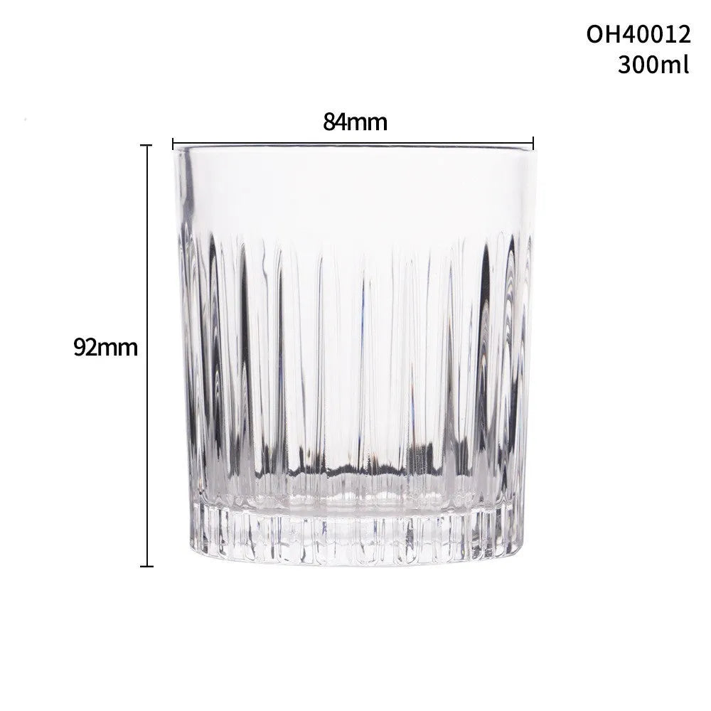 Whiskey glass with thick base in selected colour from ten available options, 301-400ml capacity