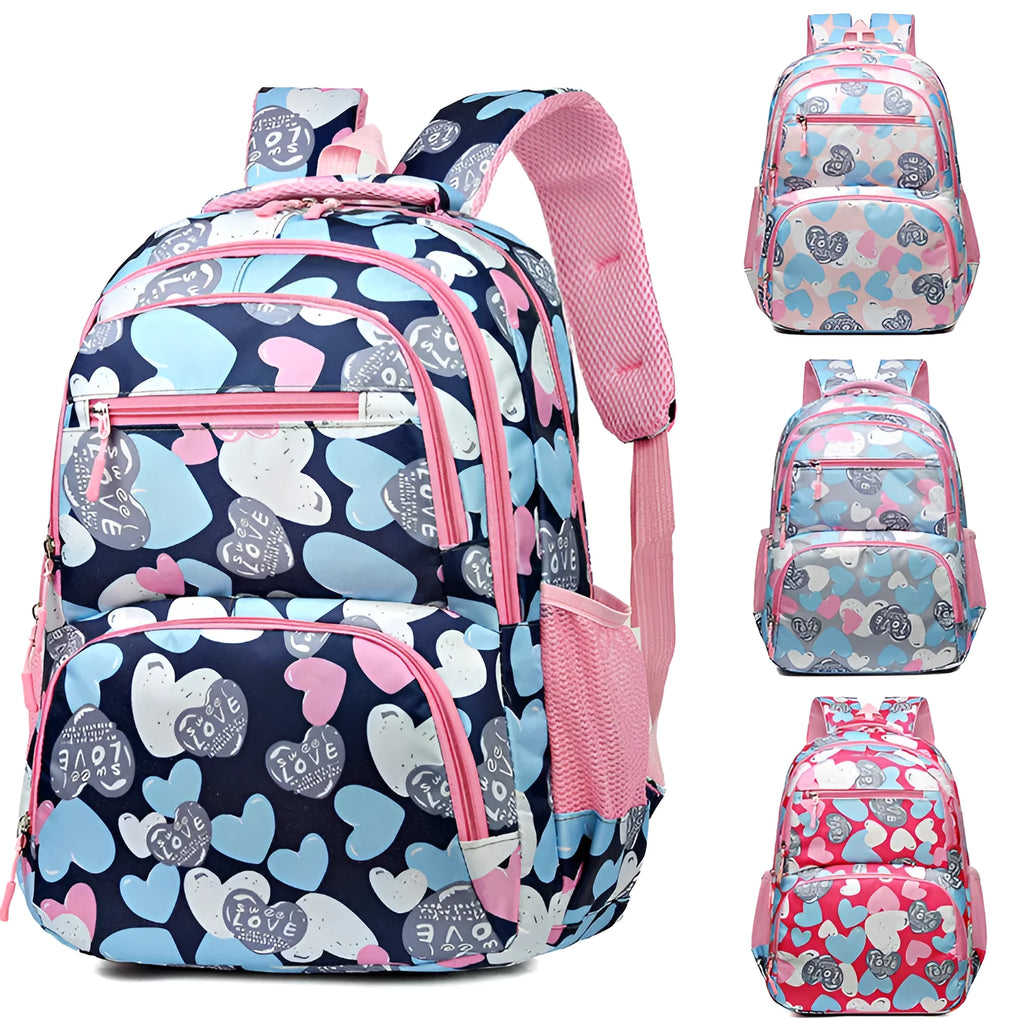 Children's large capacity Oxford cloth backpack with air pillow belt system in multiple colour options
