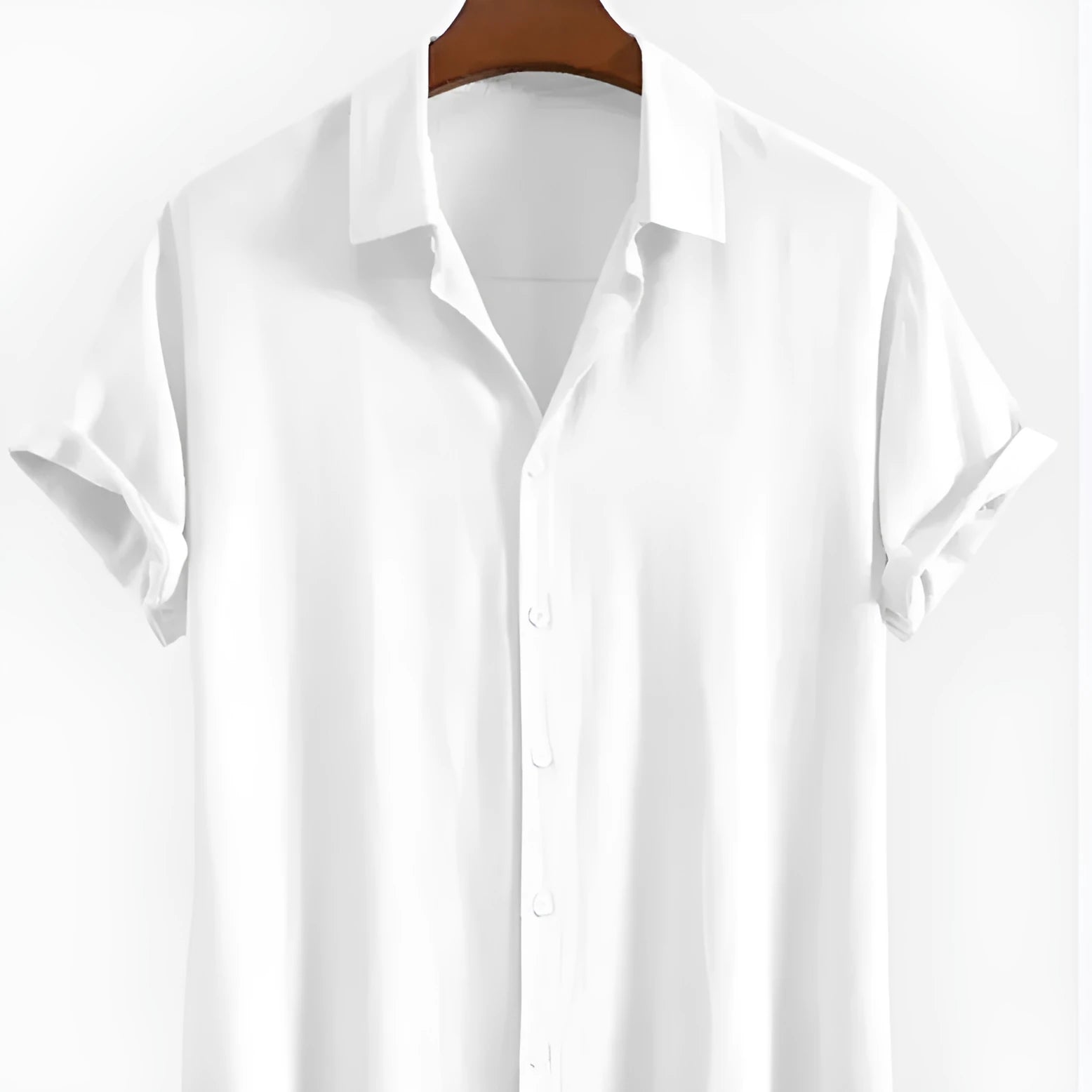 Men's loose fit short sleeve cardigan in solid colour for summer leisure