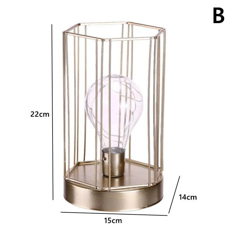 Iron geometric decorative light ornament with Nordic candle pendulum design in electroplated finish