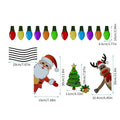 Reflective Christmas elk magnetic car decoration sticker with cartoon design in RFM025 colour