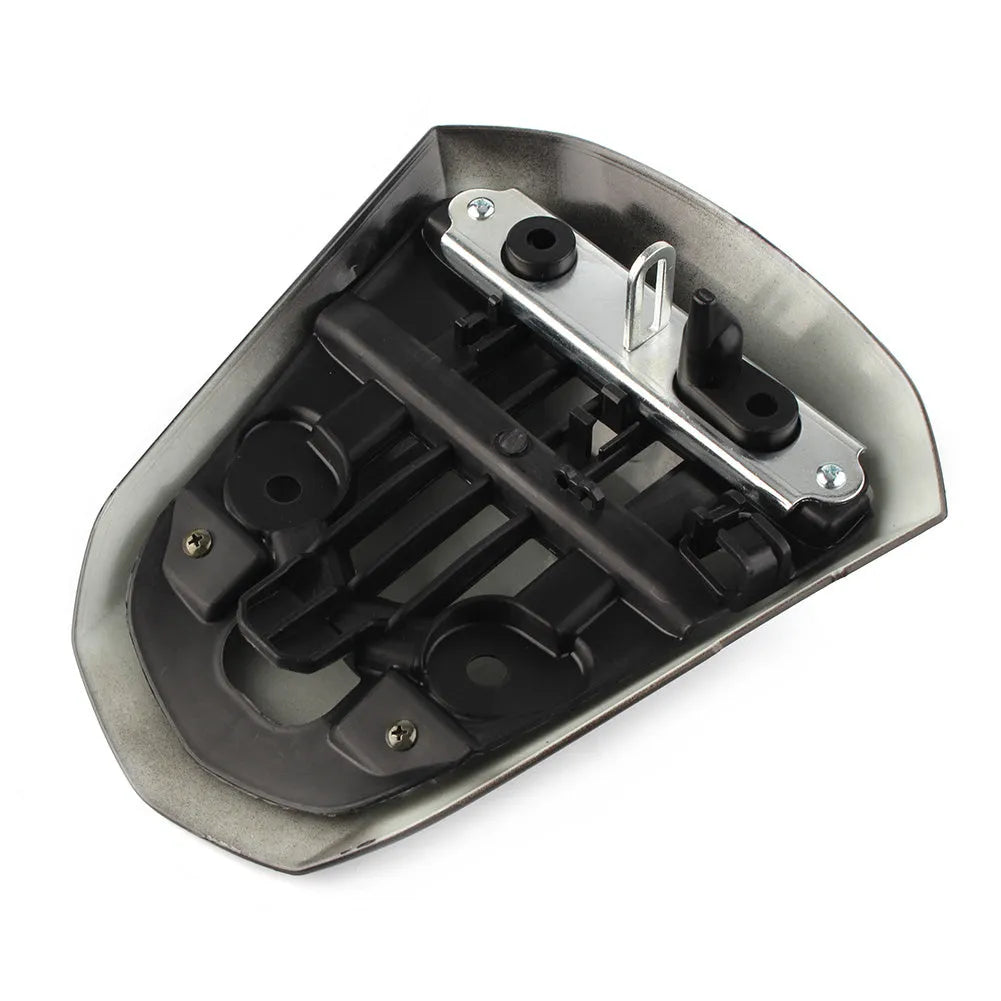 GSXR1000 motorcycle rear cowl seat cover made of black ABS plastic with streamlined design