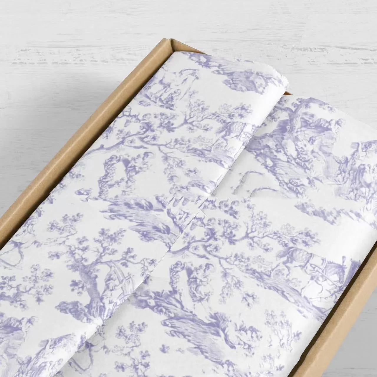 French Mg tissue paper 50x70cm sheets in pink purple and green purple retro patterns