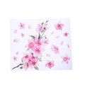 Cherry blossom flower pattern car sticker on vehicle window showing two size options