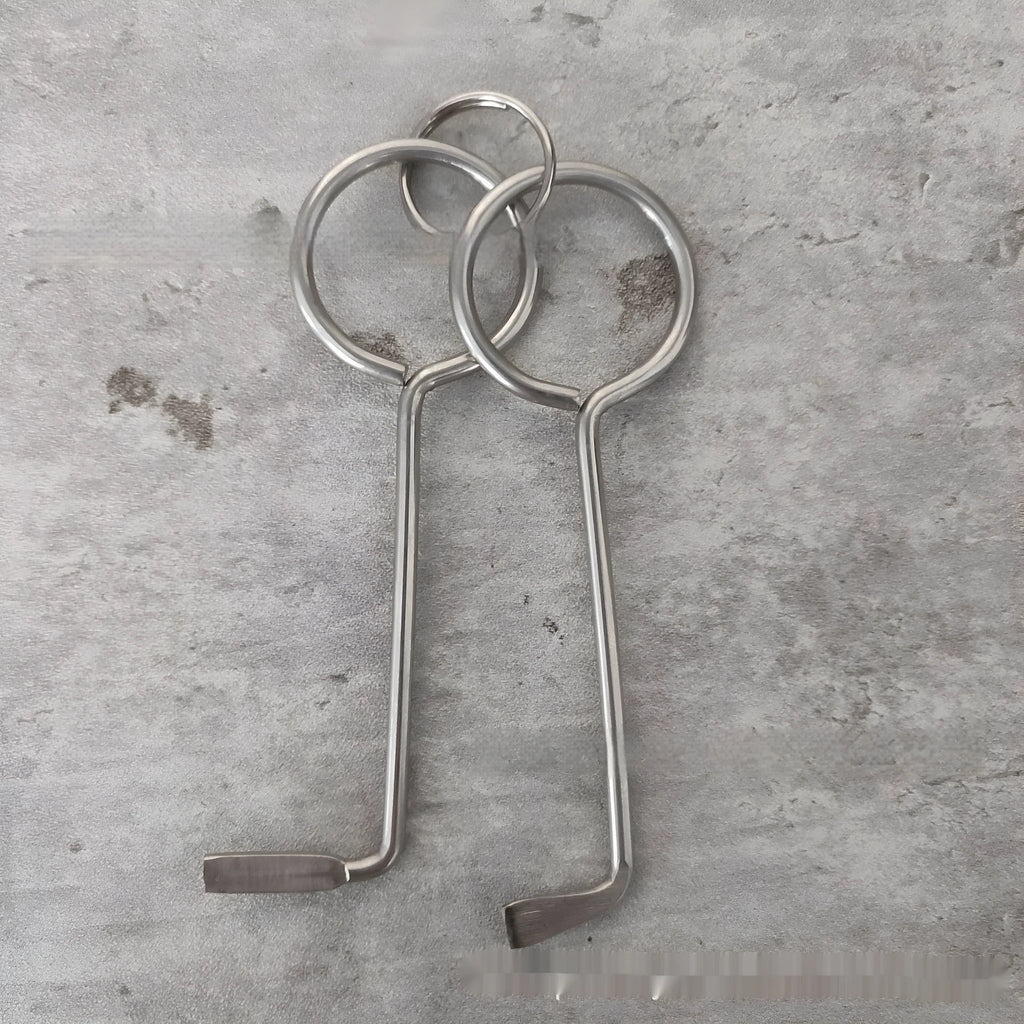 Two 24cm alloy steel spanner tools with dual-head open-ended designs for household and vehicle repairs