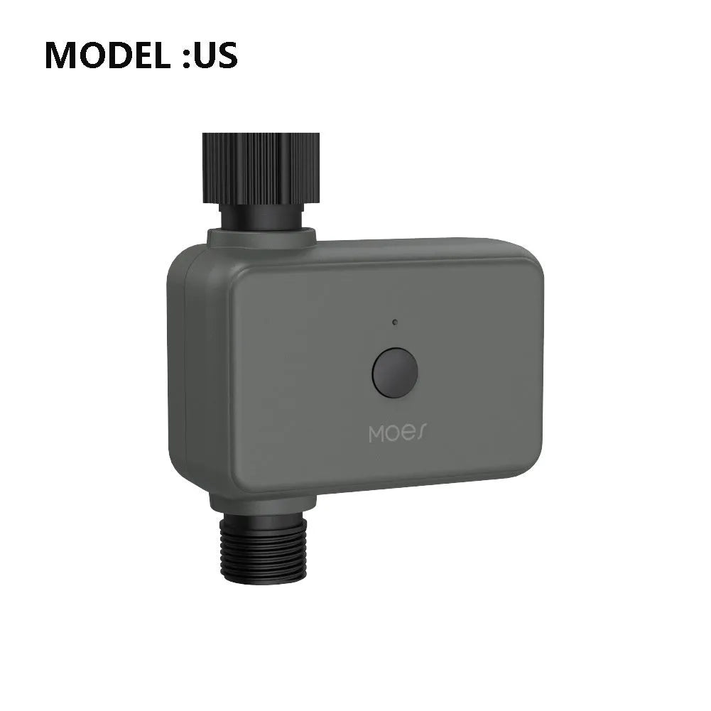 Bluetooth garden irrigation timer with smartphone app control for automated watering schedules